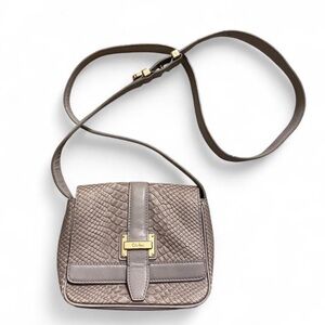 Cole Haan Textured Gray Crossbody Bag